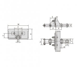 Цилиндрическая сельскохозяйственная механическая цепь типа О